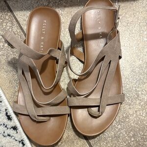 Kelly & Katie Strappy Brown Sandals